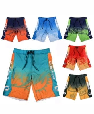 Pantalones cortos/trunks de natación/salón degradados con logotipo del equipo de la NFL para hombre - Elige equipo: S-XXL Foto 1 de 4