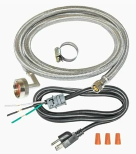 EASTMAN Dishwasher Installation Kit 8’ 3/8” x 3/4” Stainless Steel 1630551 NEW - Picture 1 of 5