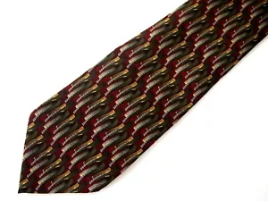 Vtg J. Garcia Mens Necktie Tie Burgundy Red Drummers 1000 of 1000 Limited RARE - Picture 1 of 6