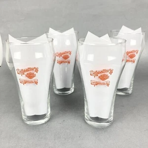 (4) VASOS RAROS HARLEY DAVIDSON 6"" PILSNER CERVEZA SCHAEFFER'S HD '99 NUEVOS - Imagen 1 de 9