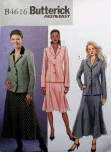 2005 Jacket Skirt Sewing Pattern U-Pick Size 8-22 Butterick 4616 OOP - Picture 1 of 2