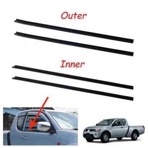 Door Belt WeatherStrip Rubber Seal Fit Mitsubishi L200 Triton Single Cab 05-15 - Picture 1 of 1