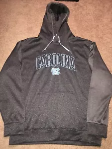 North Carolina UNC Tar Heels Majestic Section 101 Hooded Sweatshirt Men’s M Gray - Picture 1 of 10