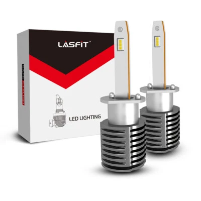 Kit de conversión de bombillas de faros de haz alto LED H1 blanco sin ventilador 6000K súper brillante Foto 1 de 4