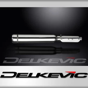 Yamaha Bolt XVS950 2014-21 Delkevic 16" Bull Nose Stainless Exhaust Muffler Kit - Foto 1 di 5