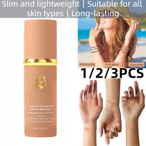 4-in-1 Biomimic Medium Spectrum Foundation SPF50+ Sunscreen Makeup Moisturizing - Picture 1 of 12