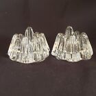 Art Glass Candle Holders Nybro Sweden (set of 2) small Volcano Vintage READ DESC