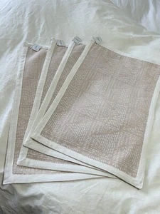 Indaba Place Mat Set Of 4~ Pale Pink~ Cotton~ Bohemian - Picture 1 of 10