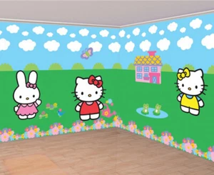 Hello Kitty "Giant" Wall Decorating Kit - Party Decorations - Picture 1 of 1