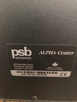 Altoparlante PSB Alpha canale centrale - Immagine 1 di 4