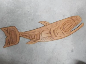 IMPORTANT " FREDA DIESING "  HAIDA NW INDIAN WHALE CARVING MASTER CARVER - Picture 1 of 7