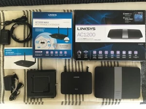 Linksys Router, Linksys Range Extender, Motorola Surfboard Modem - Picture 1 of 2