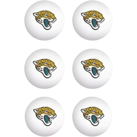 NFL Jacksonville Jaguars Ping Pong Balls - 6 Pack, New Cover