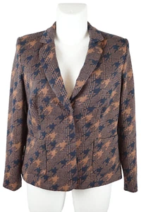 Alba Moda Blazer Damen Größe 44 Jerseyblazer Braun Cognac Schwarz Sakko Jacket - Bild 1 von 7