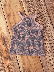 Athleta girl pink & blue tie dye athletic tank top Size 10/12 - Picture 1 of 5