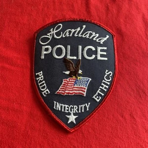 Parche de policía vintage usado del departamento de policía de Hartland - Imagen 1 de 1