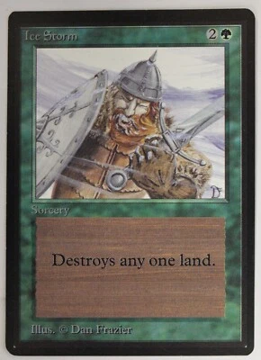 Ice Storm - Limited Edition Beta -Light Play MTG Magic English VG Lightly Played - Image 1 of 4