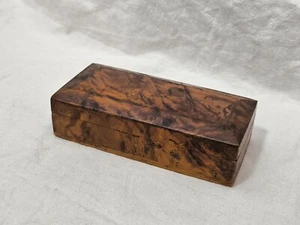 Keine Holzdose Holzschatulle Wurzelholz Aufbewahrung 13,5 x 6 x 4 cm Deckeldose  - Bild 1 von 15