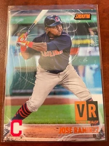 2021 Stadium Club Chrome Jose Ramirez Virtual Reality Gold #VR2 Indians #24/50 - Bild 1 von 2
