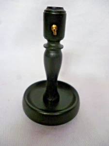 Soporte de reloj de bolsillo soporte de reloj negro madera torneado - Imagen 1 de 4