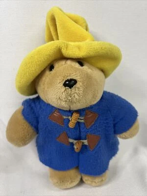Eden Plush Paddington Bear Musical Mobile Doll CribToy Blue Coat Yellow Hat 10" - Image 1 of 4