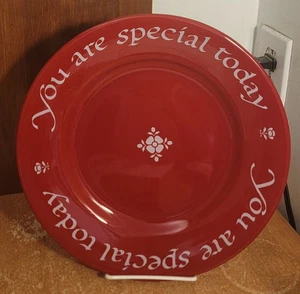 Original Red Plate Co YOU ARE SPECIAL TODAY Sammlerstück Speiseteller 10 1/2" EUC - Bild 1 von 6