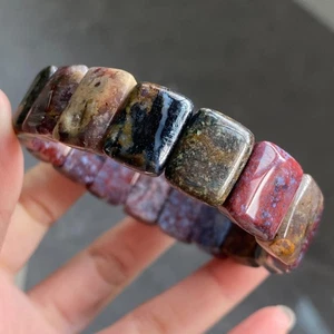 16*6 mm Natürliche Farbe Pietersit Namibia Edelstein Perlen Armband AAA - Bild 1 von 6