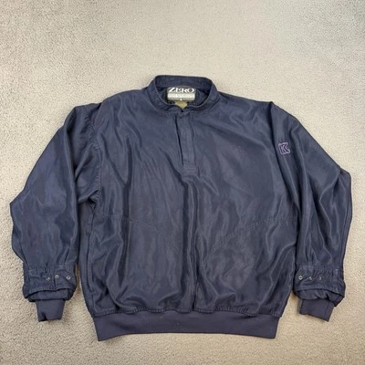 Vintage Zero Restriction Golf Outerwear Jacket Large Navy Made USA Snap Cuffs - Image 1 of 4