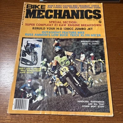 VTG 1976 Bike Mechanics Motorcycle Magazine: Magnafluxing / Z1 Kaw Engine Foto 1 de 4
