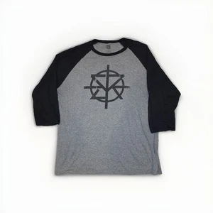 Camisa Raglán WWE Seth Rollins SR Logo - Talla XL - Gris/Negro Manga 3/4 - Imagen 1 de 3