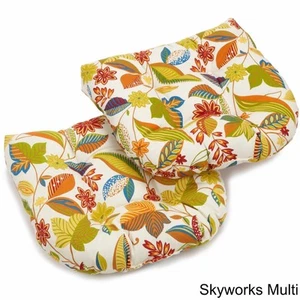 19-inch U-Shaped Outdoor Spun Polyester Tufted Dining Chair Cushion (Set of 2) - Picture 1 of 1