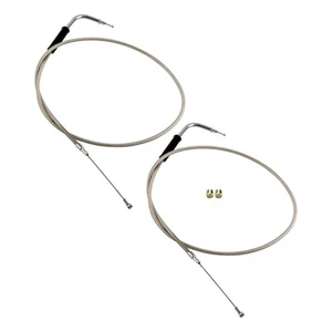 Extended 42" Throttle and Idle Cable Set For Harley-Davidson X 1996-UP 56579-02A - Picture 1 of 12