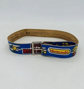 Vintage 1988 Nintendo Super Mario Bros Leather Belt Lee Made In USA 20-22 RARE - Bild 1 von 6