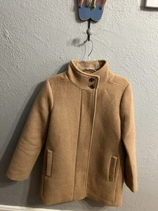 J Crew Size 8 Stadium-Cloth Nello Gori Wool Blend Cocoon Coat Sandstone Beige - Picture 1 of 7