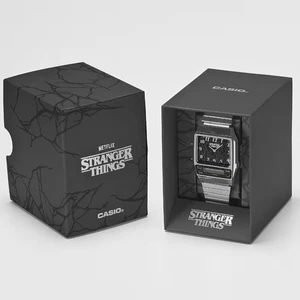 PSL Casio G-SHOCK AQ-800EST-1AJR Stranger Things Plata Japón - Imagen 1 de 6