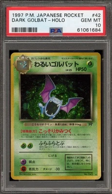 Pokemon Dark Golbat Team Rocket Japanese Holo Rare #042 PSA 10 Gem Mint - Image 1 of 2