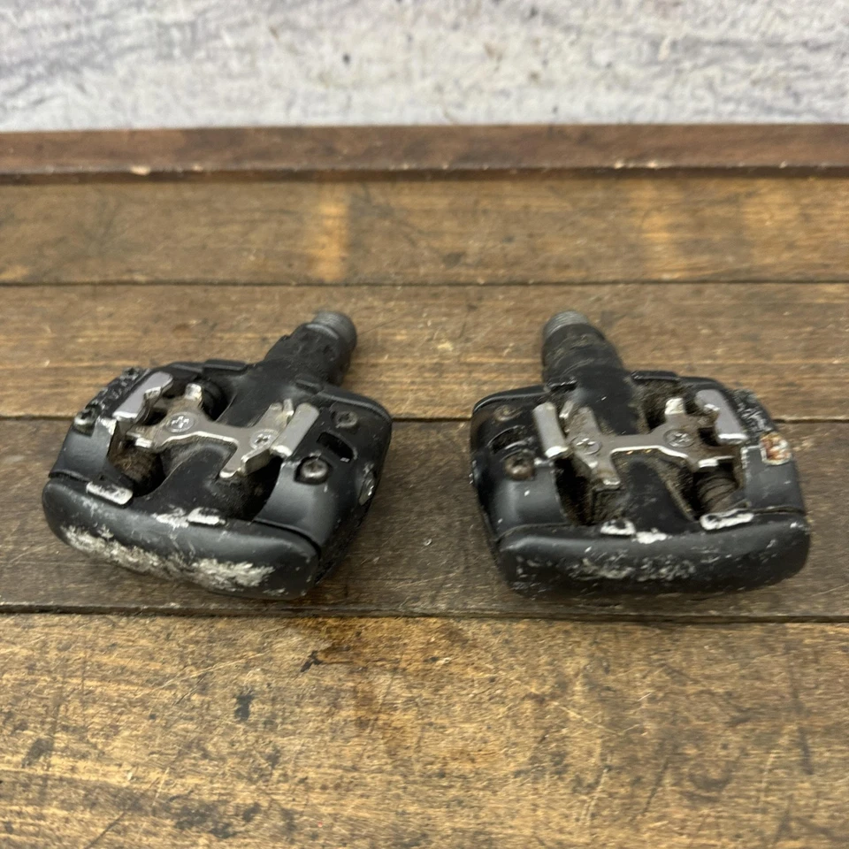 De colección Shimano Deore XT SPD PD-M737 Pedales MTB Sin Clip Negro Par 9/16 pulgadas Foto 1 de 4