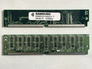 8MB Kit (2x 4MB) Samsung FPM RAM 72P PS/2 SIMM Kingston Memory KMM5321000CV-7 - Picture 1 of 4