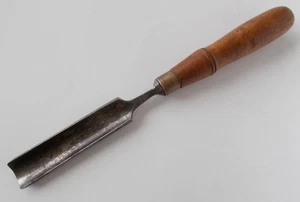 Vintages Buck Brothers 1" Gouge Chisel Handle Marked Buck Bros - Picture 1 of 6