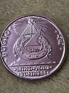1787 FUGIO CENT 1 oz rame tondo unc - Foto 1 di 2