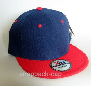 Xers Cap Premium Headwear Blank Blau Rot Hat Snapback cap adjustable size - Imagen 1 de 5