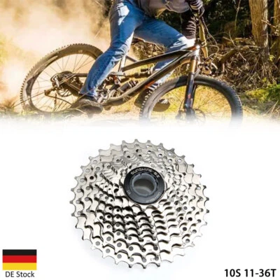 10-Fach MTB Fahrrad 11-36T Geschwindigkeit Kassette Für SHIMANO Kassette Silber