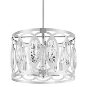 Home Decorators Collection Westchester 3-Light Chrome Semi-Flushmount/Pendant - Picture 1 of 3
