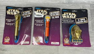 STAR WARS TIGER LUKE SKYWALKER C-3PO FX PEN & SQUAWK BOX 1997 - Picture 1 of 19