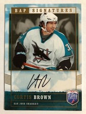 2006-07 Be A Player Signatures Autograph Curtis Brown Auto #CB