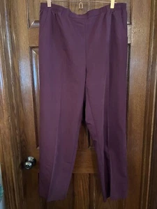 Draper’s & Damon’s Maroon Dress Pants Size 1X Wool Blend - Picture 1 of 3