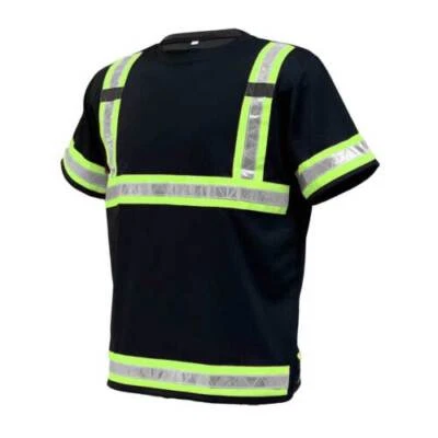 Reflective Safety Work Shirts High Visibility Work T Shirts ANSI Class 3 M to 7X - Image 1 of 4