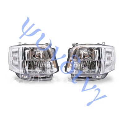 >2010-2013 FOR TOYOTA HIACE 200 COMMUTER VAN POWER WHITE 2x HEAD LIGHT w/o Bulb - Image 1 of 4
