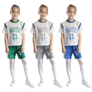 Kids Girls Boys Tracksuit Training T-shirt And Shorts Quick-Drying Sports Sets - Picture 1 of 36