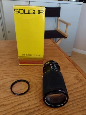 Soligor C/D One Touch Macro Zoom 80-200mm f/4.5 Lens in OEM BOX O/OM Mount - Image 1 of 4